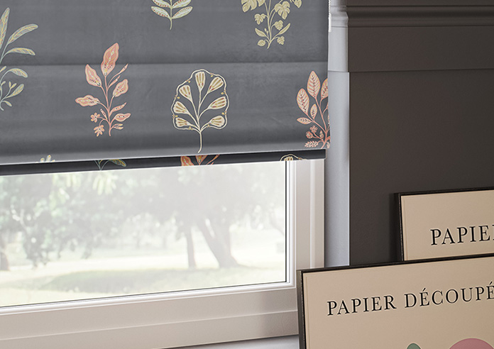 Botanical Velvet, Multi - Roman Blind - Image 5